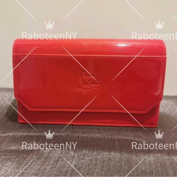 Christian Louboutin Red Clutch/Cosmetic Pouch Bag - Picture 2 of 7